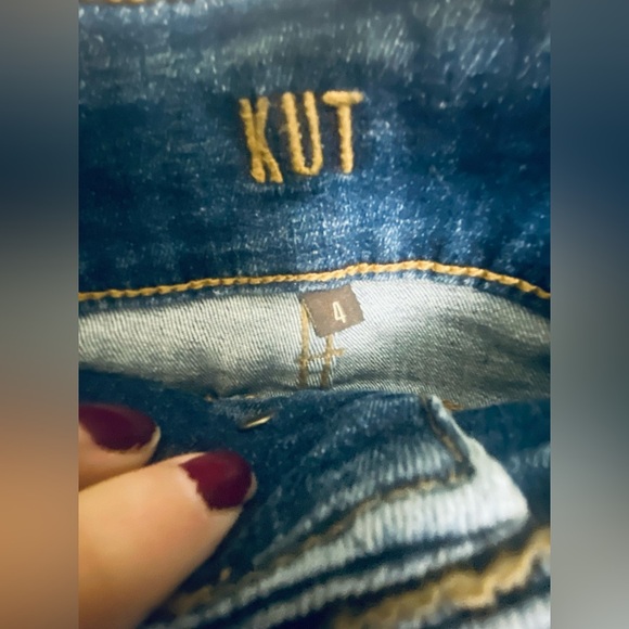 EUC Kut from the Kloth high rise toothpick skinny jeans size 4 - Picture 7 of 9